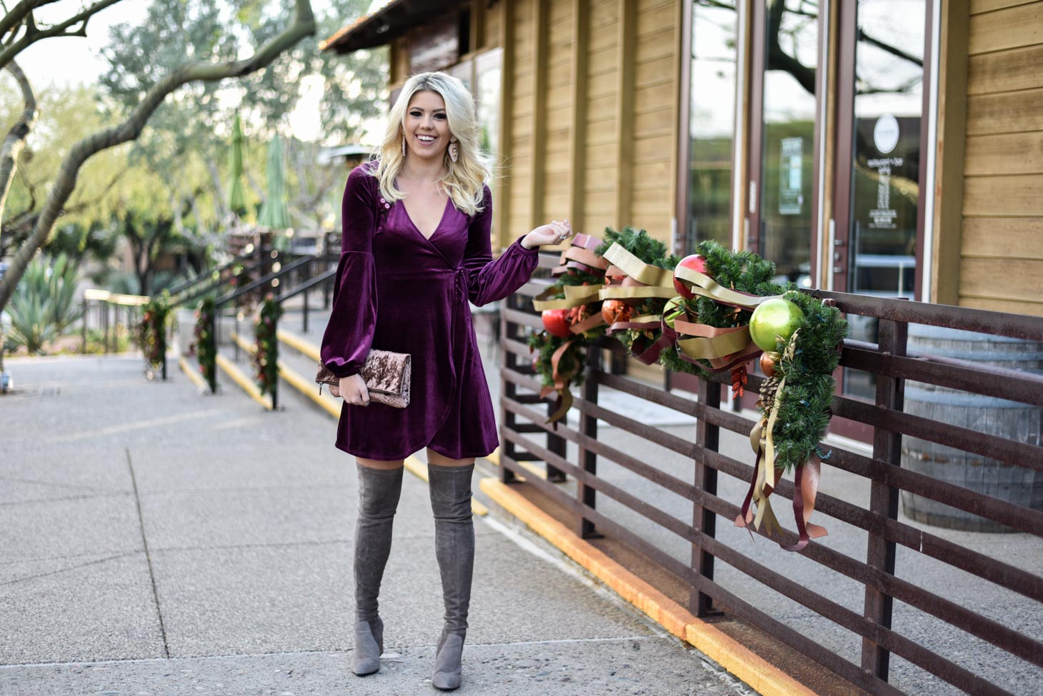 Erin Elizabeth of Wink and a Twirl in Holiday Dress