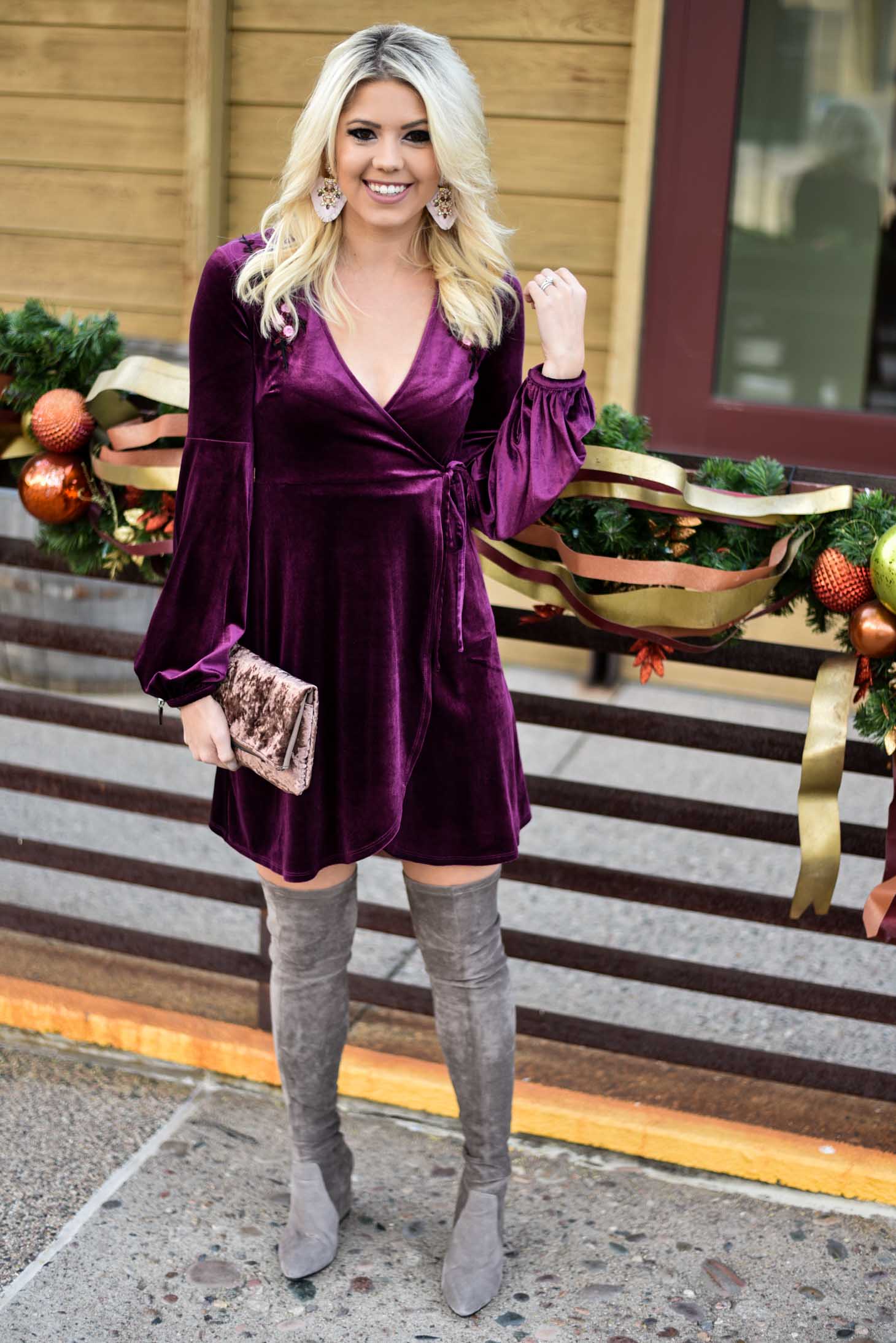 Erin Elizabeth of Wink and a Twirl in Holiday Dress