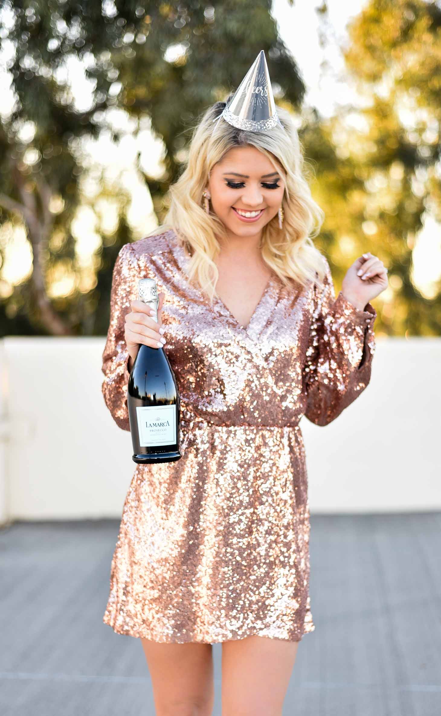 Erin Elizabeth of Wink and a Twirl in New Year's Eve Look