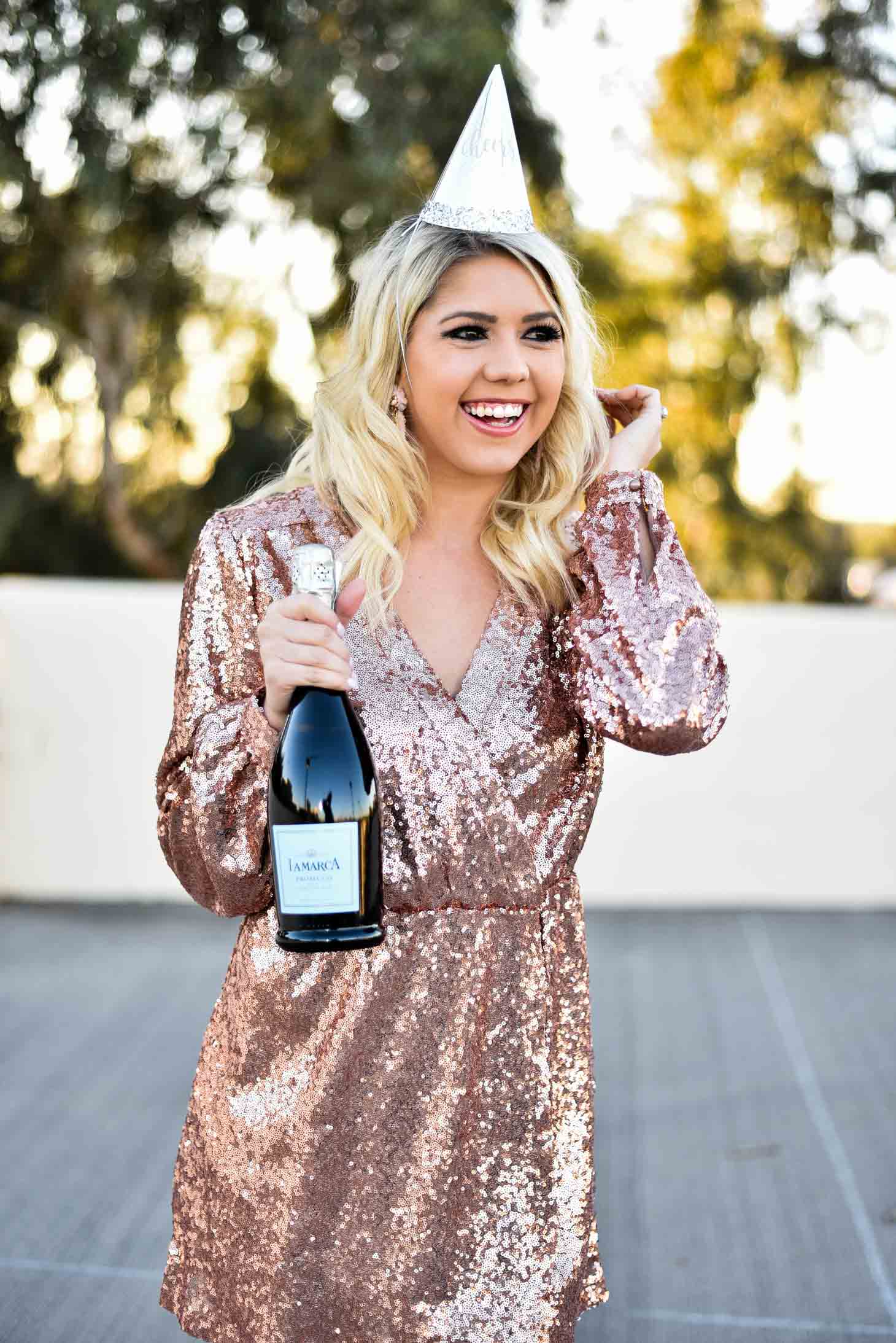 Erin Elizabeth of Wink and a Twirl in New Year's Eve Look