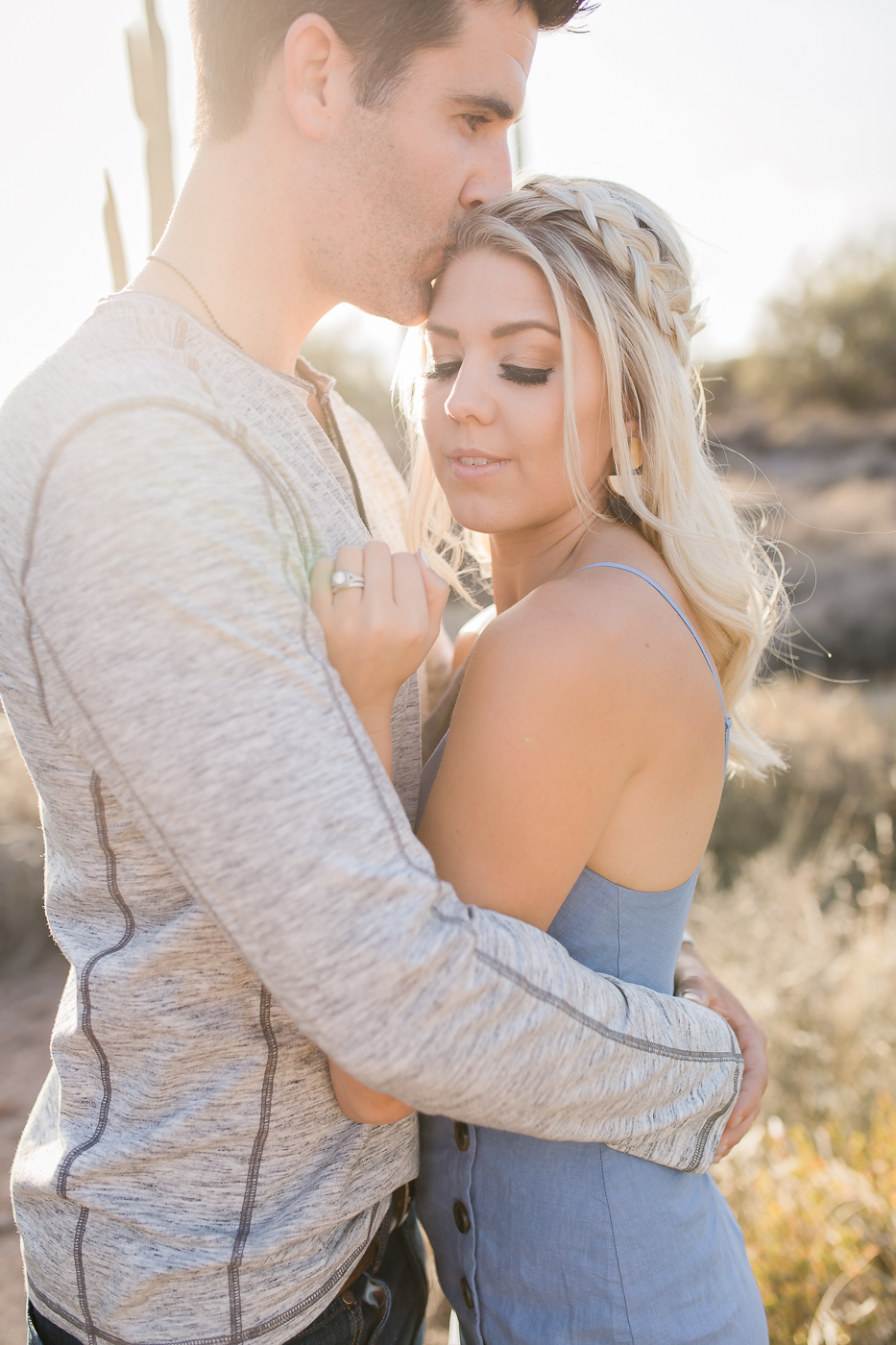 Erin Elizabeth of Wink and a Twirl and Hubby Photoshoot with Megan Lee of Megan Lee Photography in Arizona Desert Photoshoot