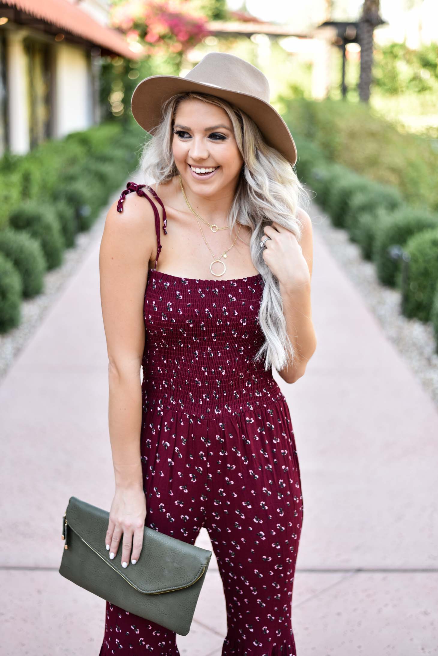 Erin Elizabeth of Wink and a Twirl shares the most fabulous jumpsuit for Fall from Vici Dolls 