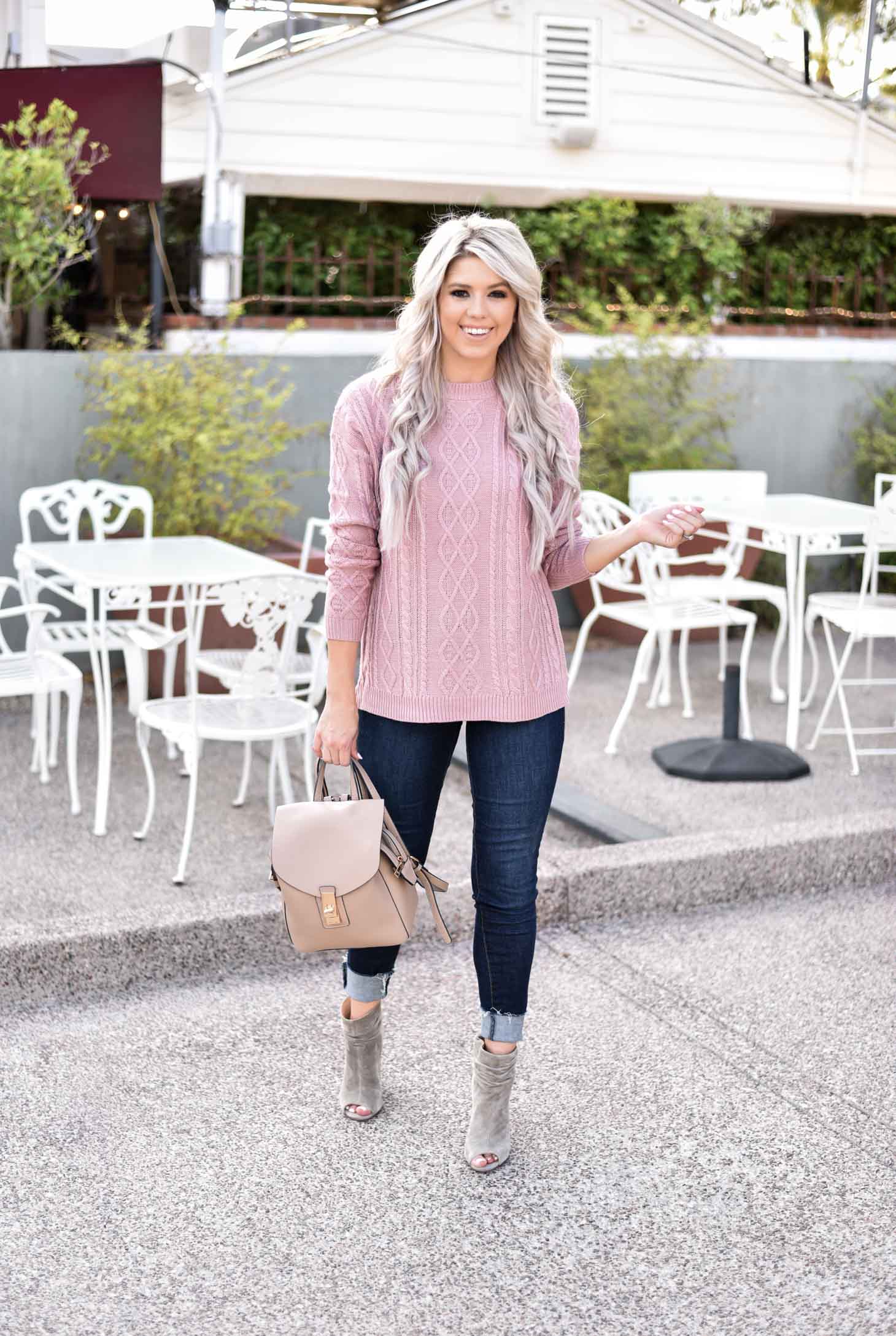 The Perfect Cable Knit Sweater - Wink and a Twirl