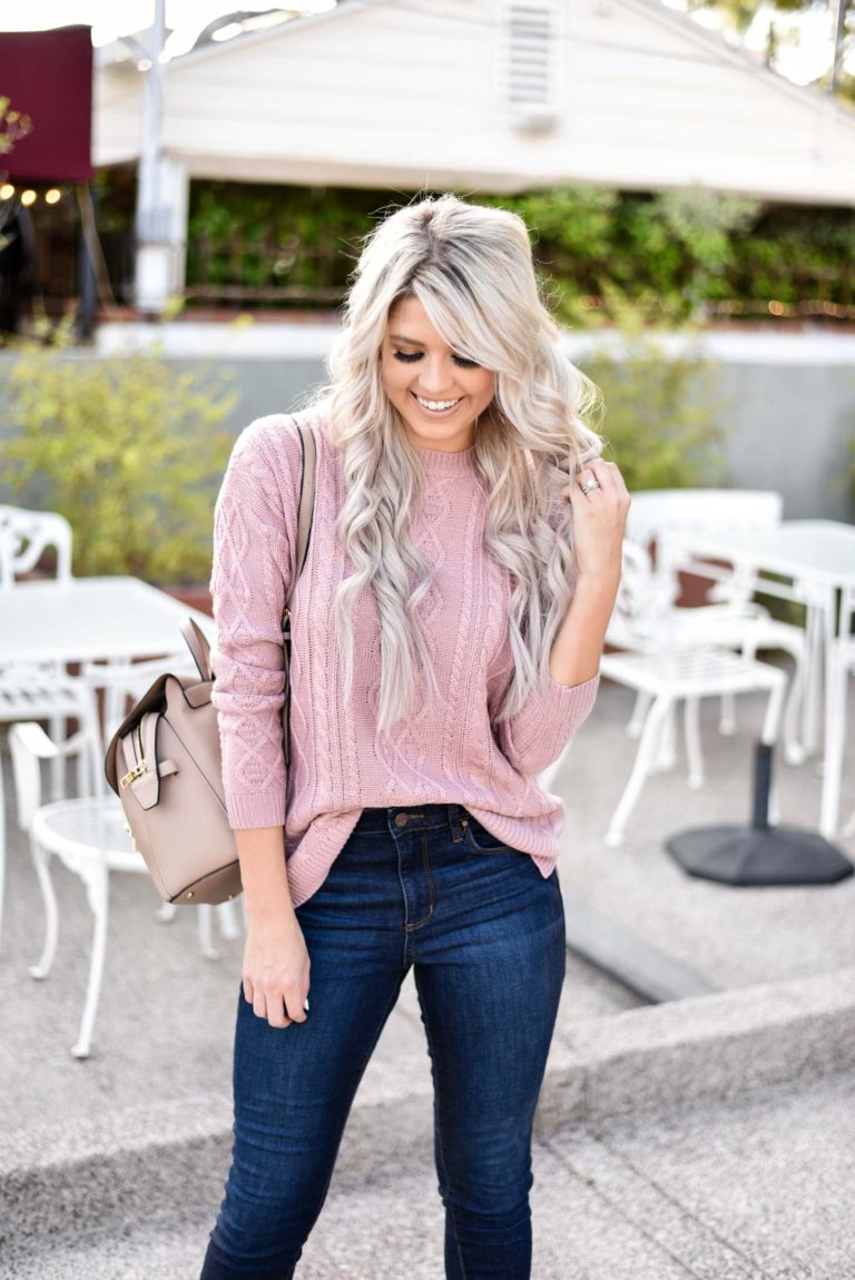 The Perfect Cable Knit Sweater - Wink and a Twirl