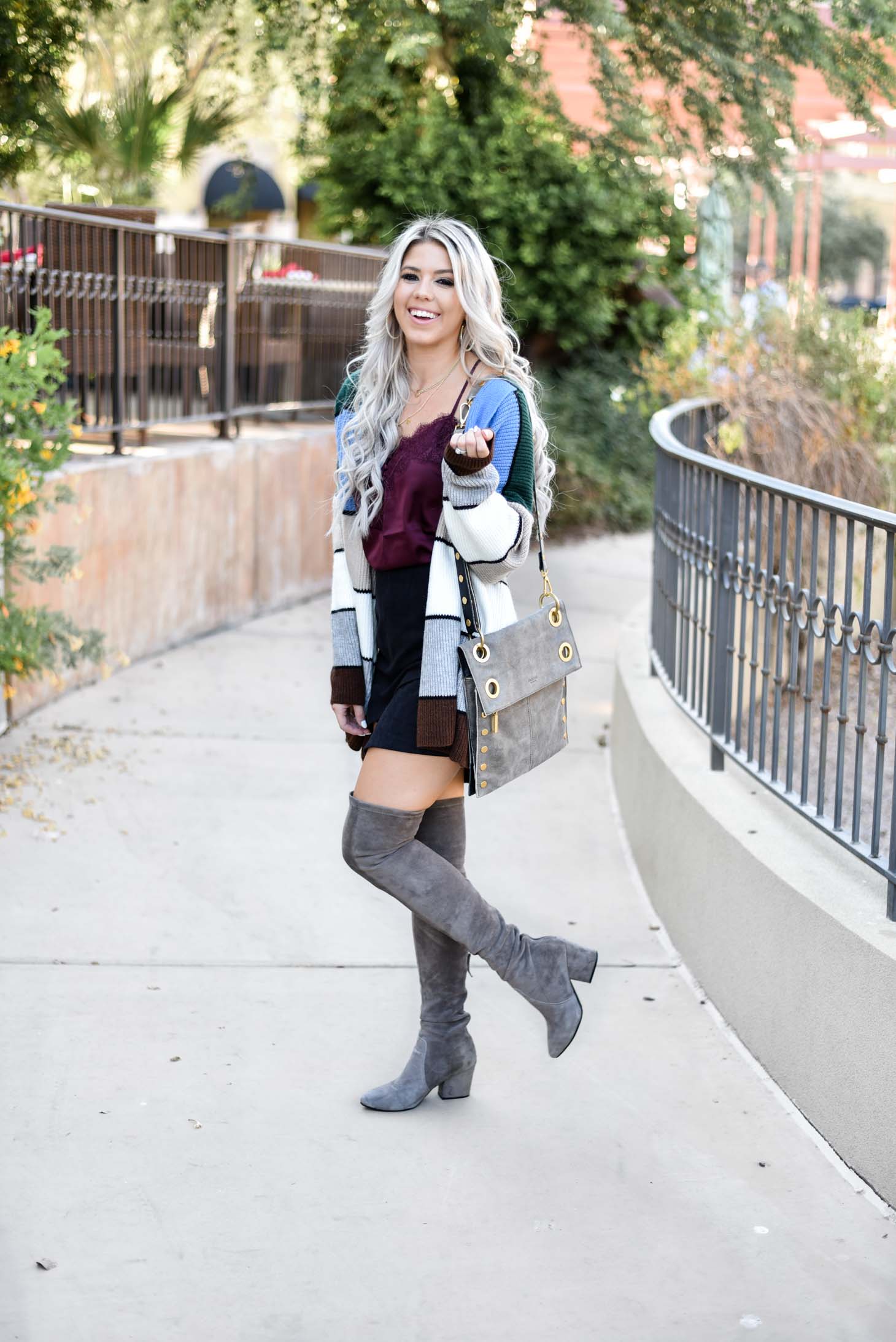 The Perfect Striped Cardigan - Wink and a Twirl