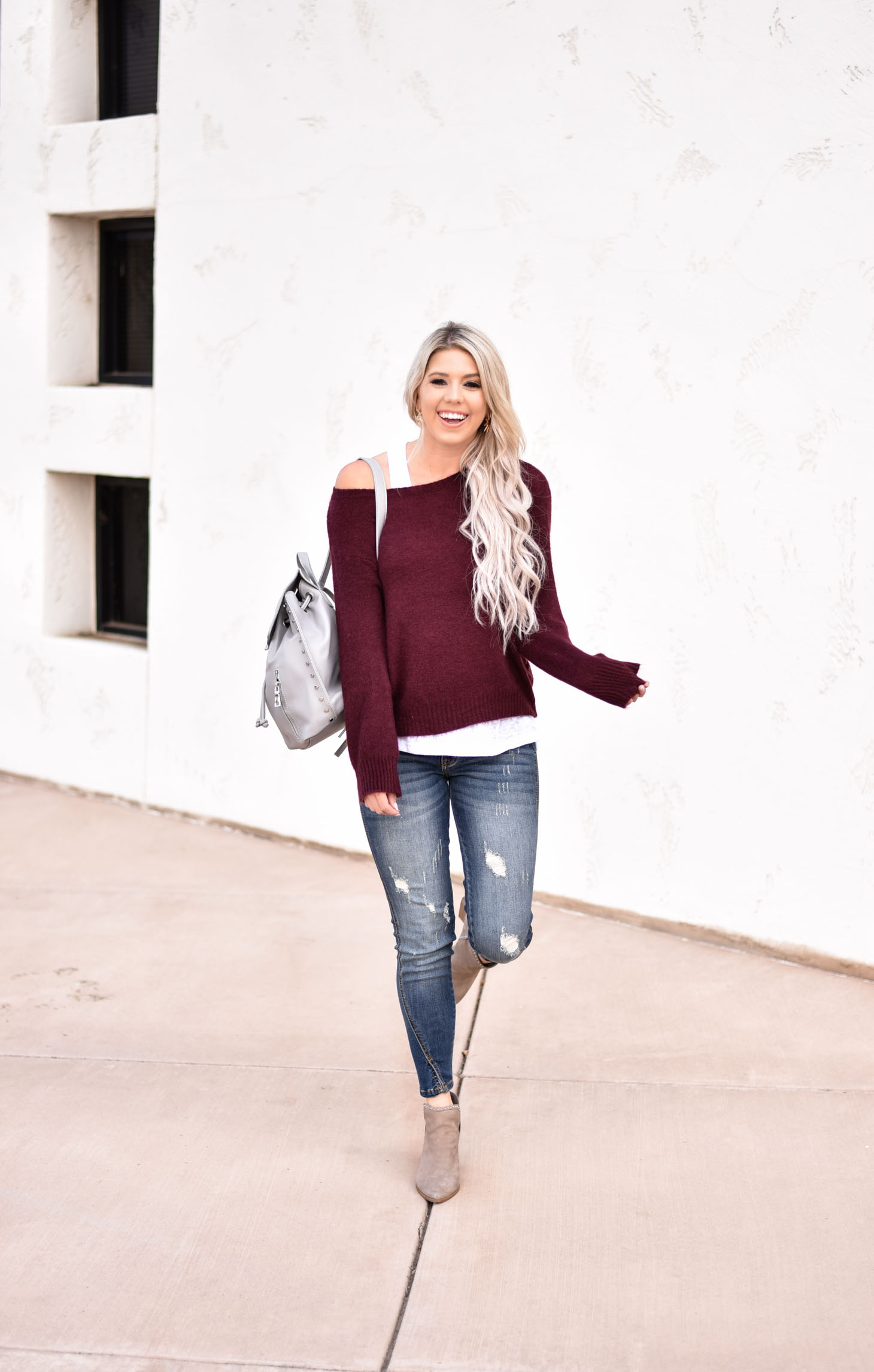 Erin Elizabeth of Wink and a Twirl shares the most comfortable fall style with Vici Dolls