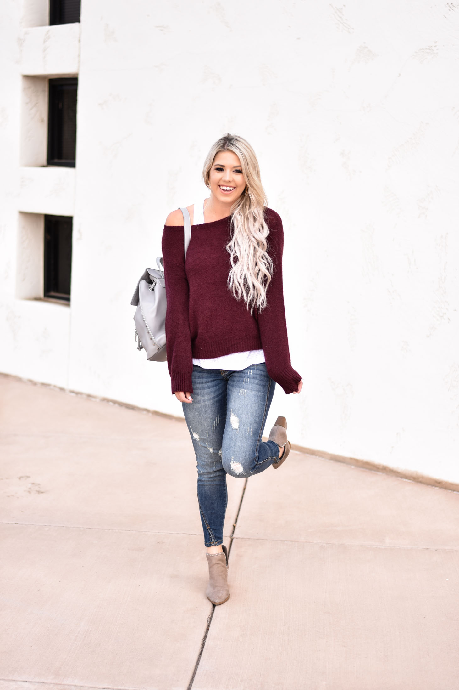 Erin Elizabeth of Wink and a Twirl shares the most comfortable fall style with Vici Dolls