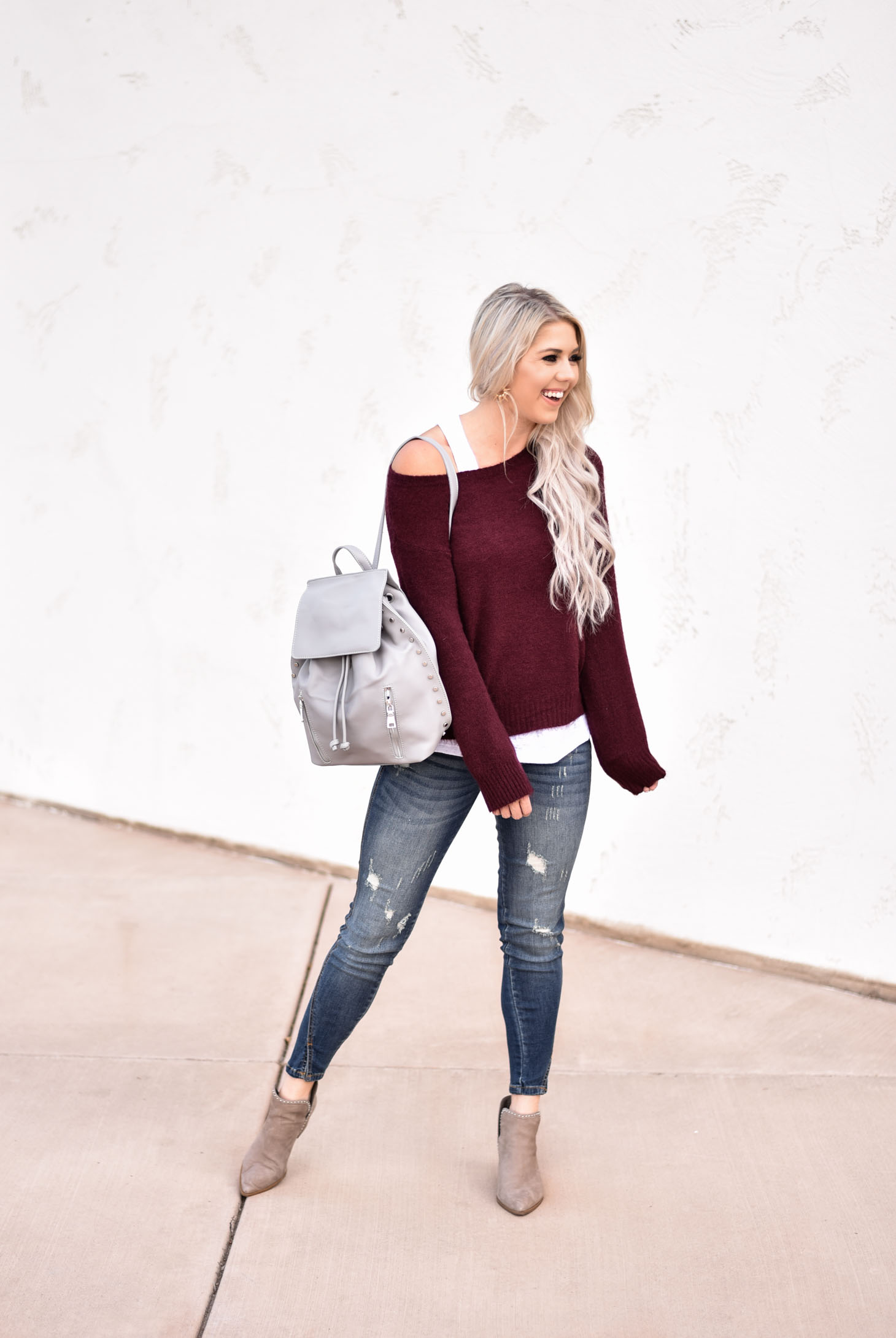 Erin Elizabeth of Wink and a Twirl shares the most comfortable fall style with Vici Dolls