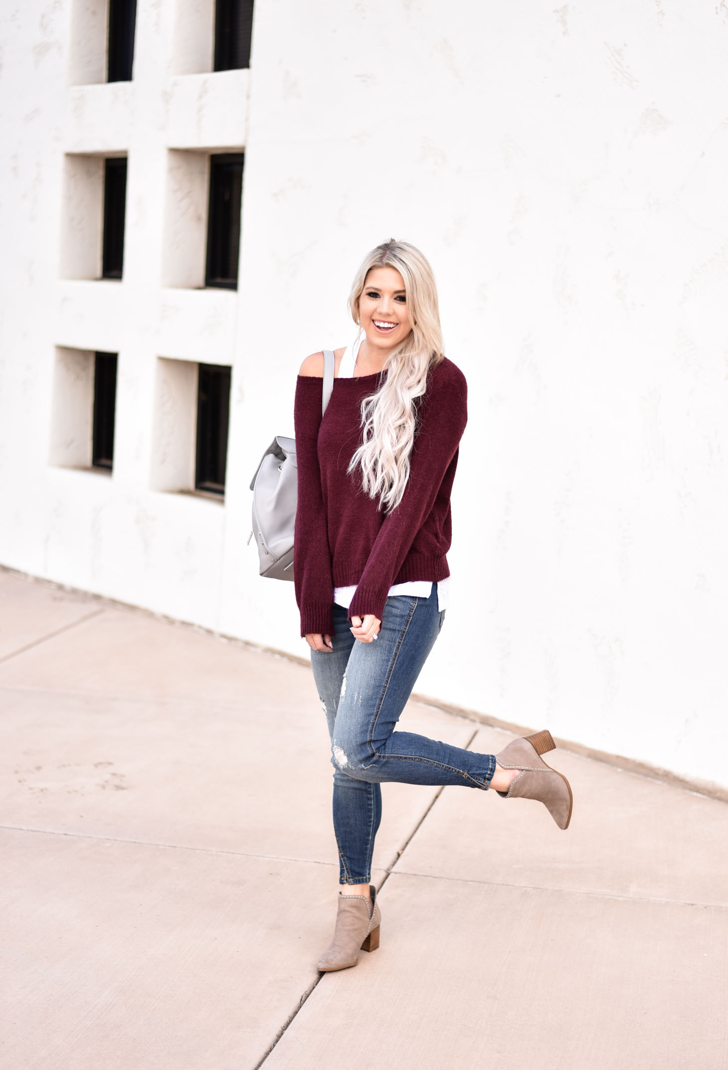 Erin Elizabeth of Wink and a Twirl shares the most comfortable fall style with Vici Dolls