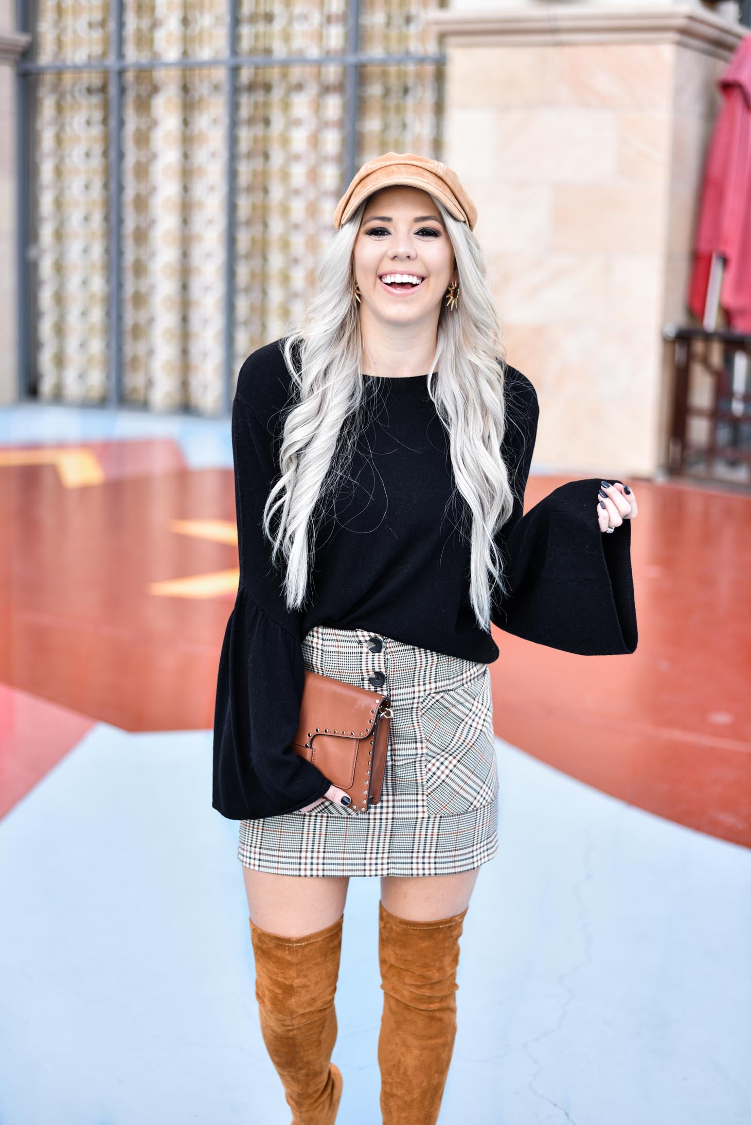 Erin Elizabeth of Wink and a Twirl shares the cutest fall outfit from Pink Lily Boutique 