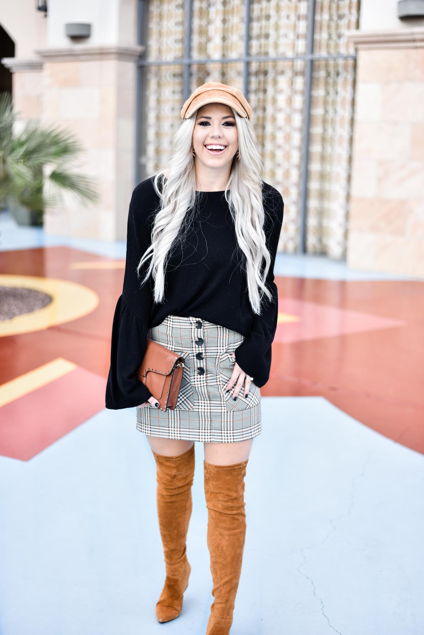 Erin Elizabeth of Wink and a Twirl shares the cutest fall outfit from Pink Lily Boutique 