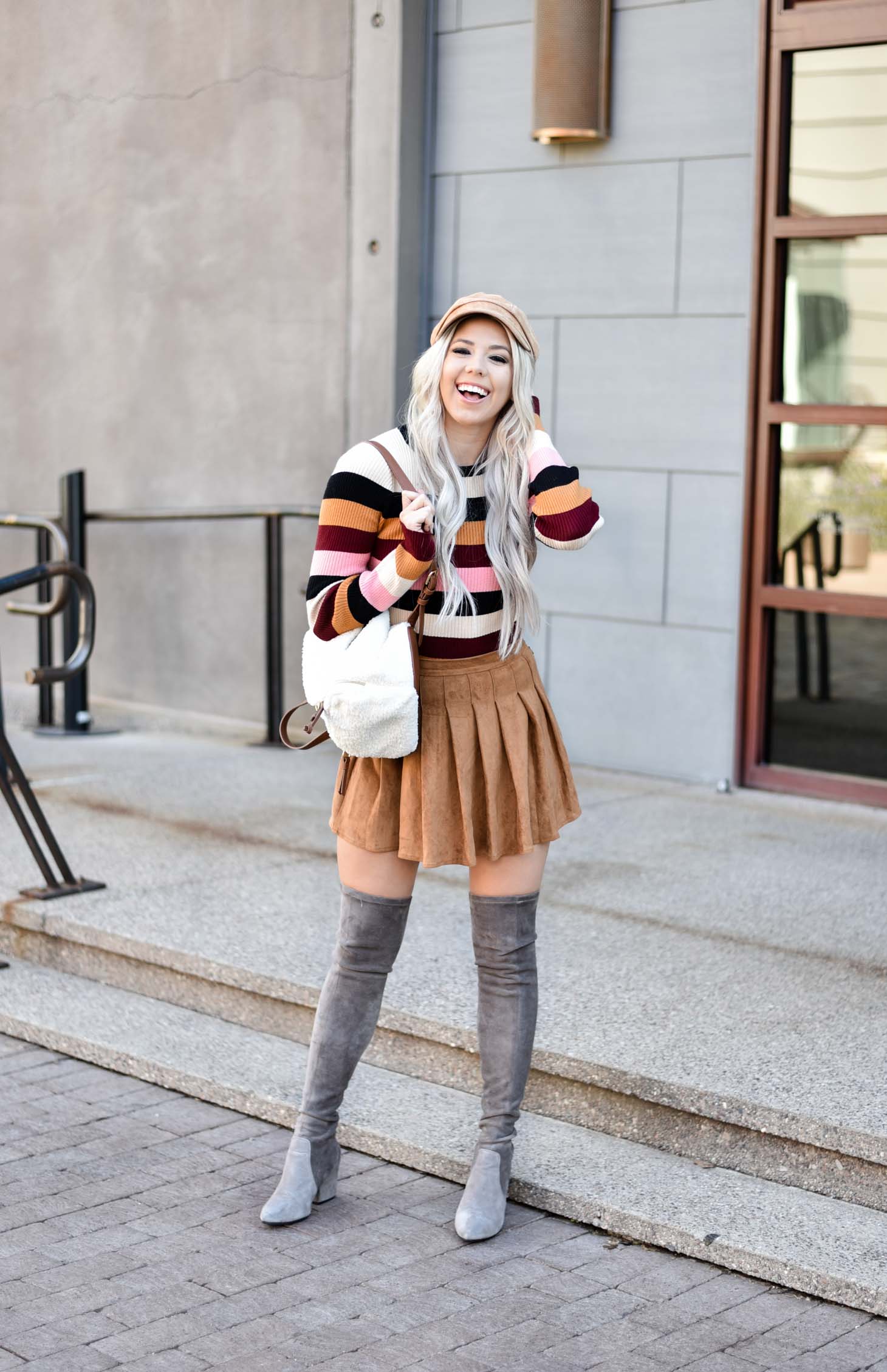 Erin Elizabeth of Wink and a Twirl shares the cutest fall style that is from Forever 21 and super affordable style