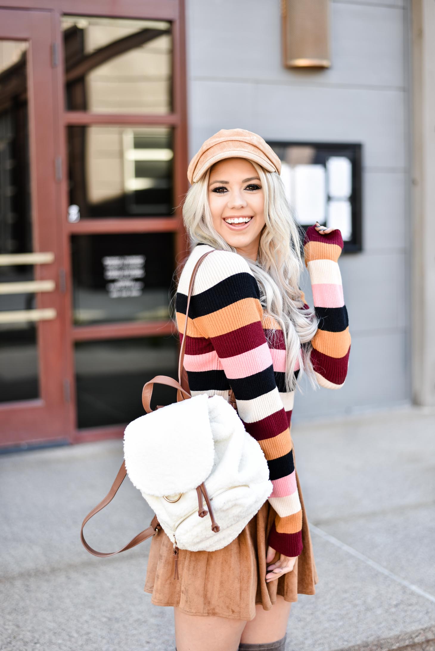 Erin Elizabeth of Wink and a Twirl shares the cutest fall style that is from Forever 21 and super affordable style