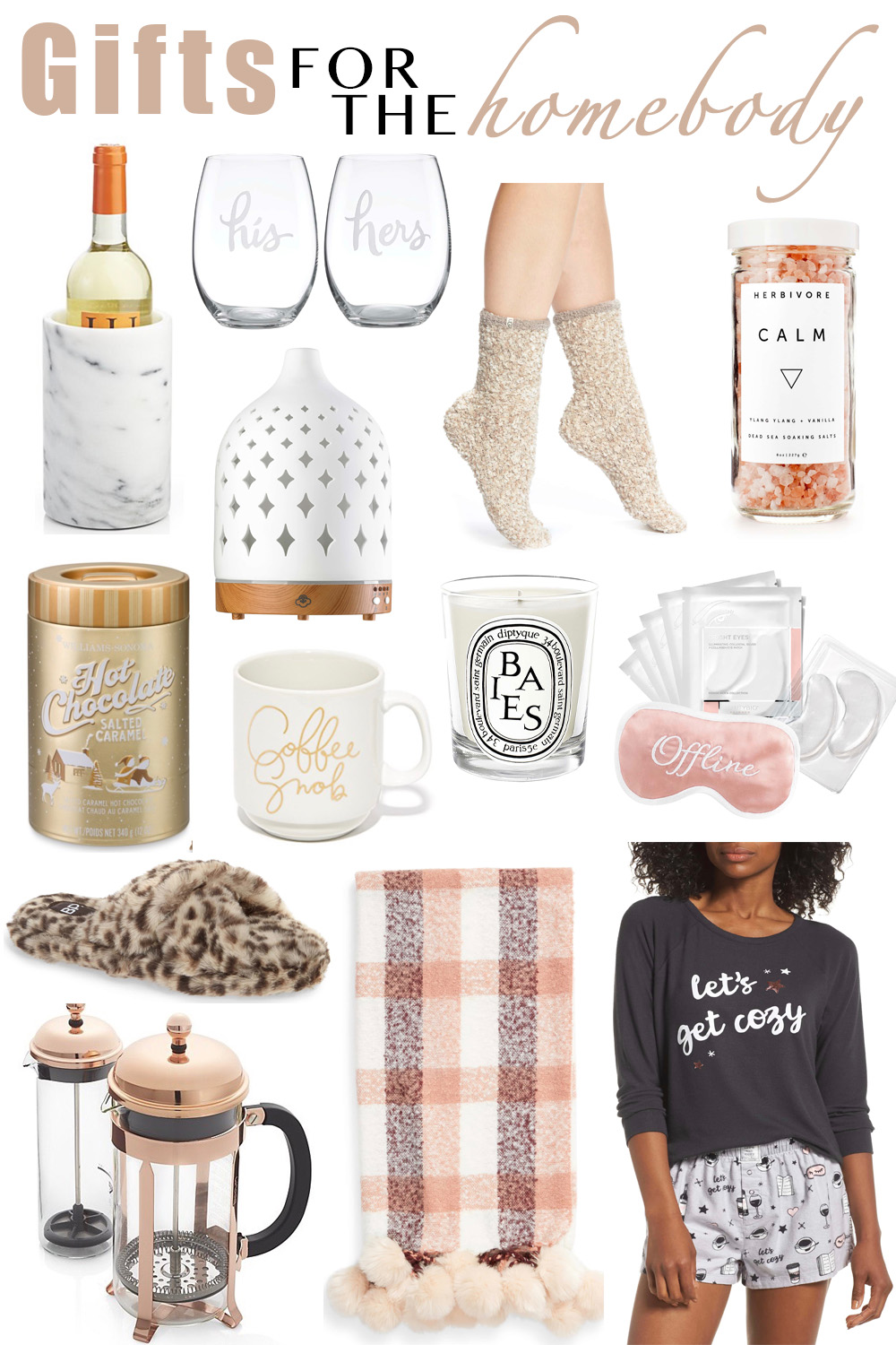 Erin Elizabeth of Wink and a Twirl shares Gifts for the Homebody Gift Guide
