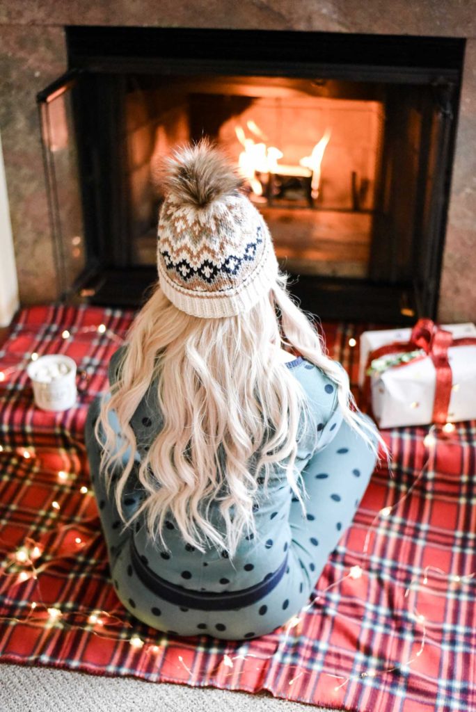 Erin Elizabeth of Wink and a Twirl shares her favorite sets of holiday pjs during her stay at Enzian Inn in Leavenworth, Washington