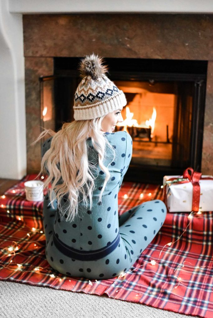 Erin Elizabeth of Wink and a Twirl shares her favorite sets of holiday pjs during her stay at Enzian Inn in Leavenworth, Washington