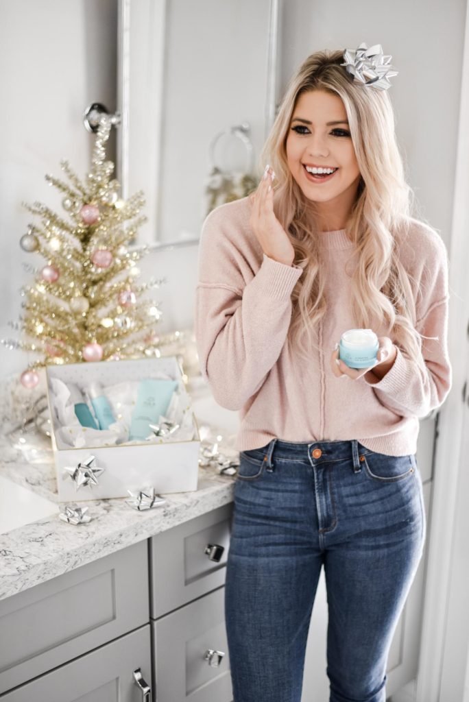 Erin Elizabeth of Wink and a Twirl shares her Tula skincare routine and holiday picks