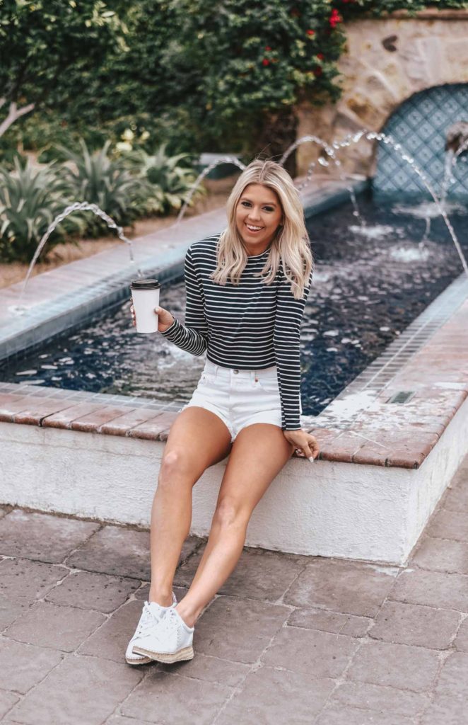 Erin Elizabeth of Wink and a Twirl shares the perfect striped top from Shop Priceless 