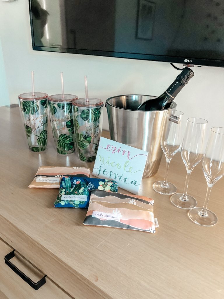 Erin Elizabeth of Wink and a Twirl shares her recent girl's staycation at the Andaz Scottsdale Resort and Bungalows in Scottsdale, Arizona 